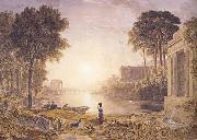George Barret Classical Landscape Sunset (mk47) oil painting picture wholesale